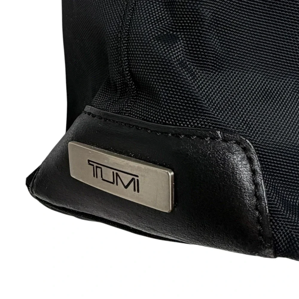 TUMI Black‎ Ballistic Nylon Leather Trim Shoulder Bag Hobo Tote Weekender Bucket